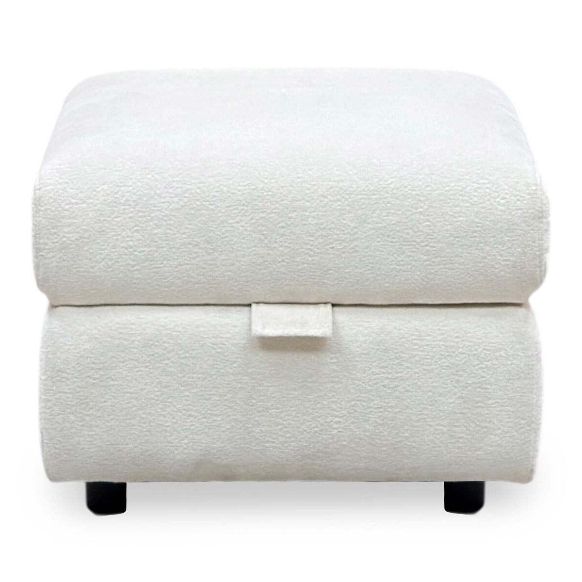 ‘Raven’ Anivia Nature White 13445 Fabric Storage Footstool