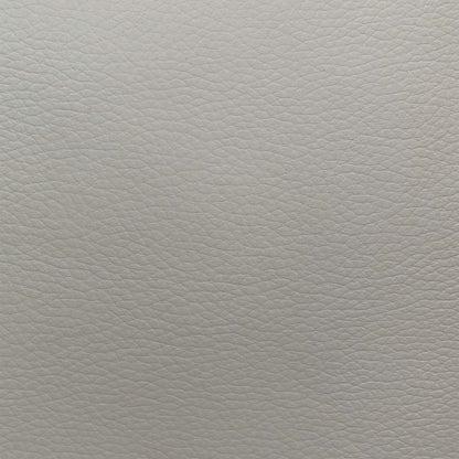 Close-up of the light grey grained leather used on the Dinky power recliner sofa