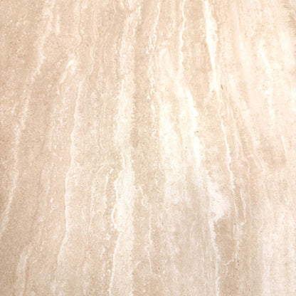 ‘Tiber' Travertine Ceramic Top Swivel Extending Dining Table