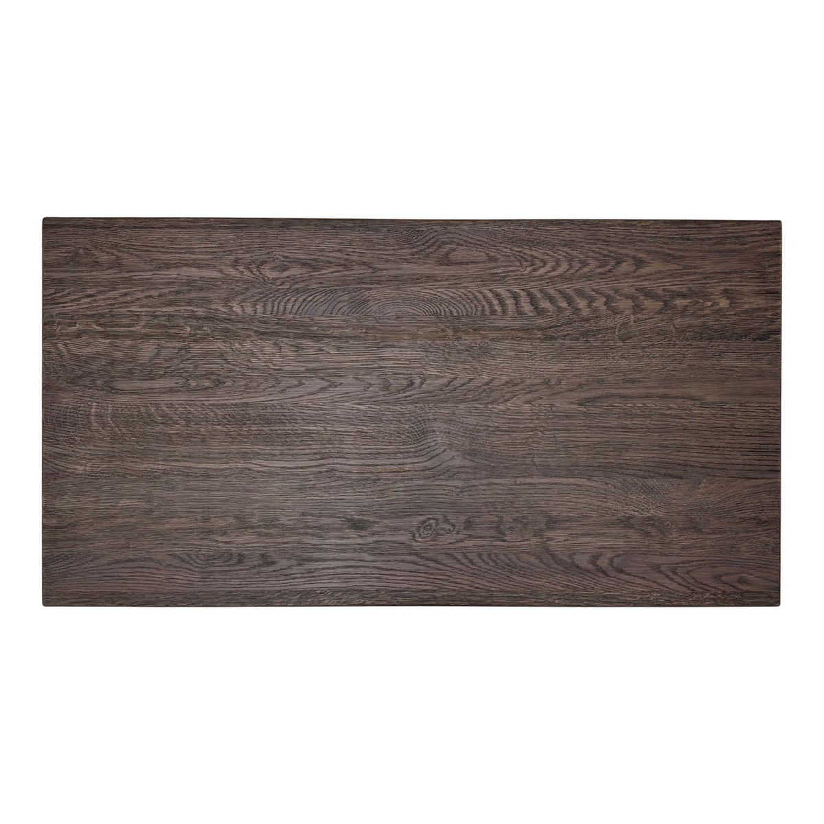 Mars dark oak solid oak extension leaf seen from directly above showing the wood grain