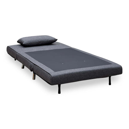 ‘Rafael’ Charcoal Grey Fabric Sofa Bed