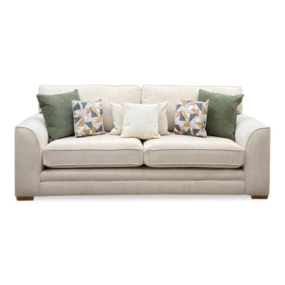 ‘Kaluna’ Natural Fabric 3 Seater Sofa