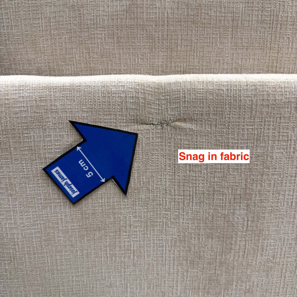 ‘Kaluna’ Natural Fabric 3 Seater Sofa