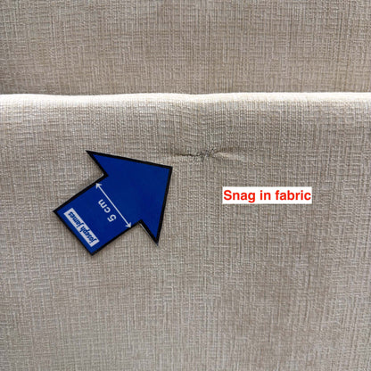 ‘Kaluna’ Natural Fabric 3 Seater Sofa