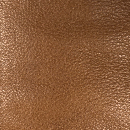 Close-up of the bark brown grained leather used on the Marinelli Viali recliner chair
