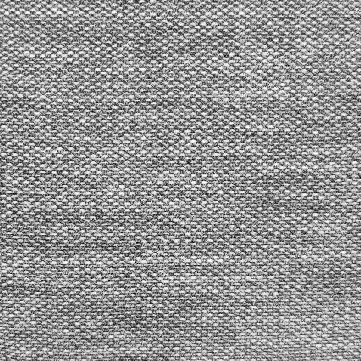 Close-up of the dove grey woven fabric used on the Shelby footstool