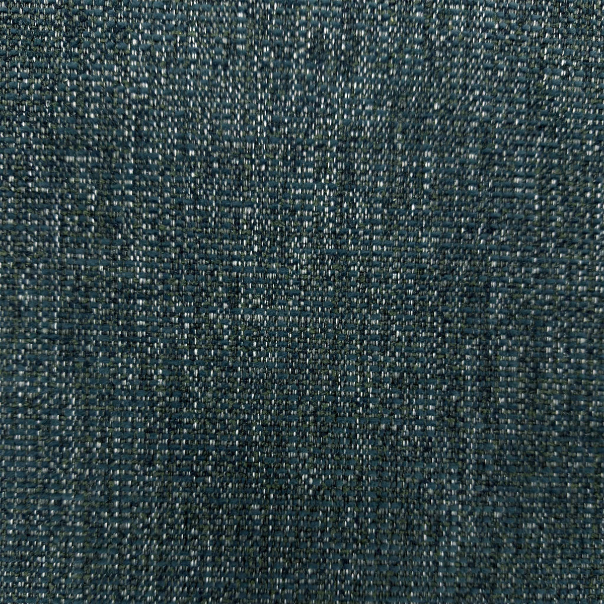Close-up of the teal woven fabric used on the G Plan Malvern storage footstool