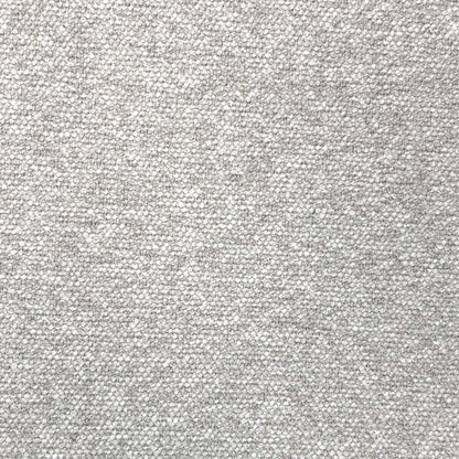 Close-up of the neutral woven fabric used on the Mirage swivel dining chairs