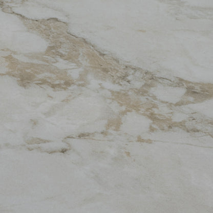 Close-up of the white marble-effect ceramic used on the Ivy sideboard top