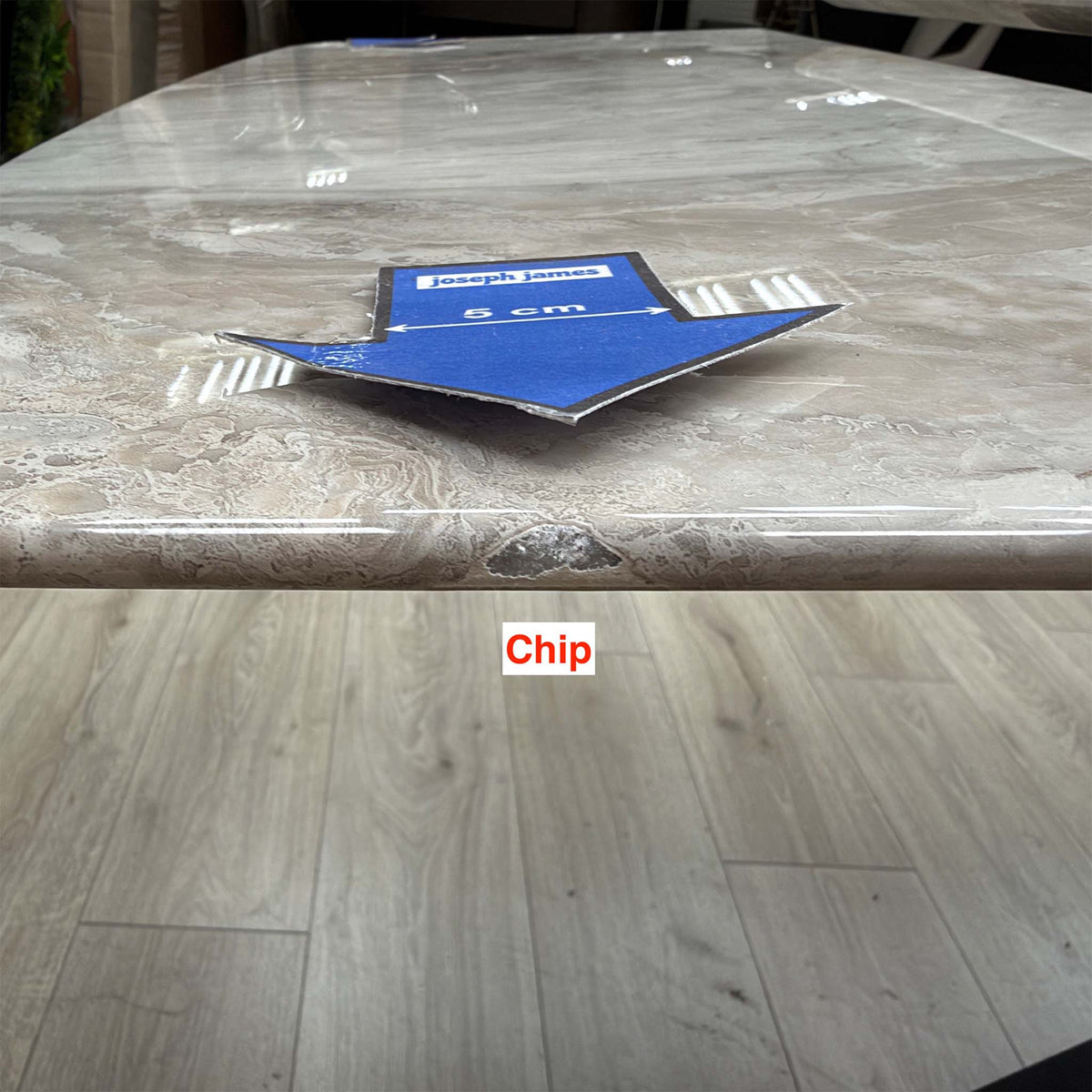 ‘Germain’ Real Marble Top Large Extending Dining Table