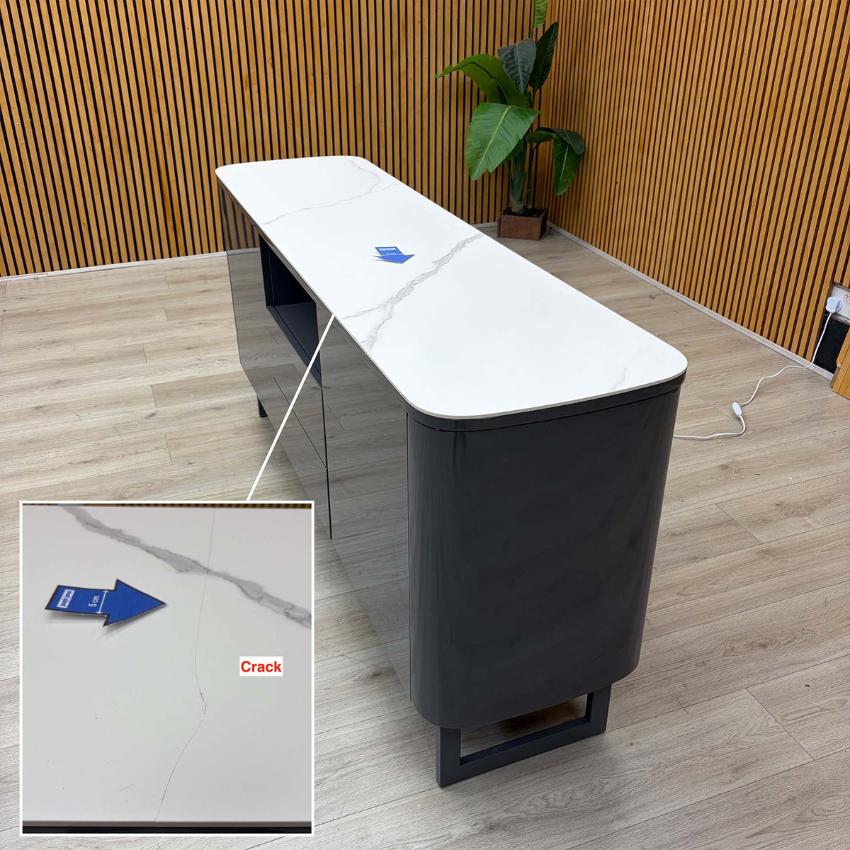 ‘Carrera' Ceramic Top 2 Door 2 Draw Large Sideboard