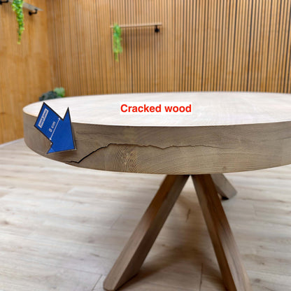 'Falun' Smoked Oak Large Oval Dining Table