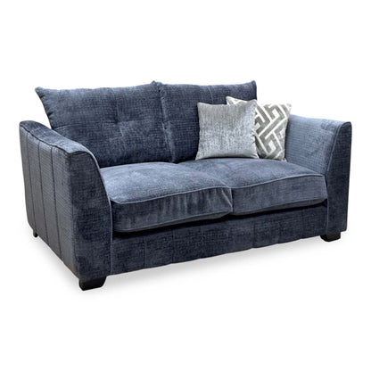‘Allure’ Coco Indigo Wng Fabric 2 Seater Classic Back Sofa