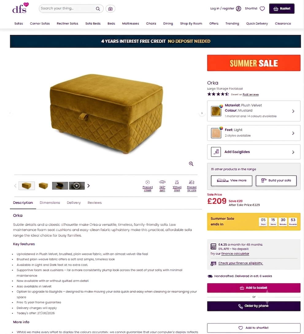 Price comparison