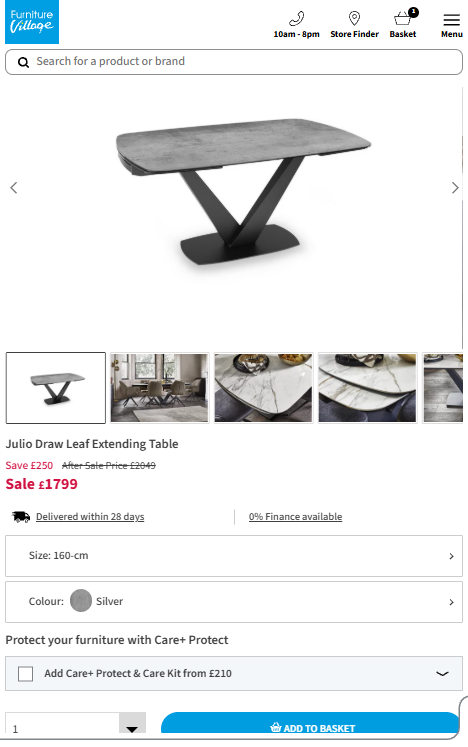 Price comparison