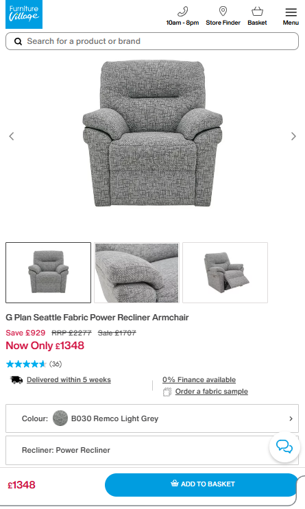 Price comparison