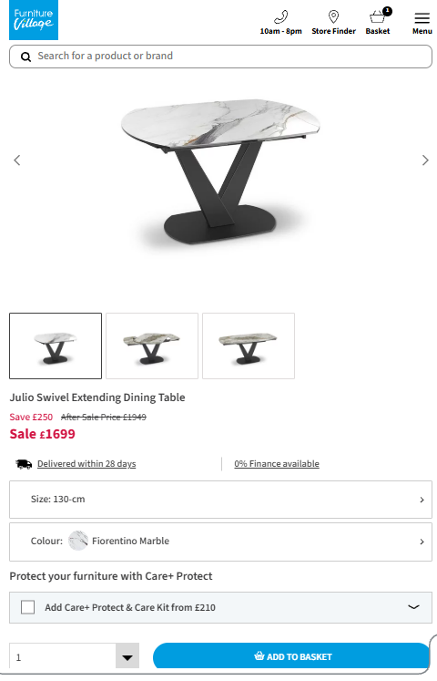 Price comparison