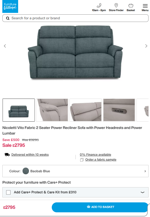 Price comparison