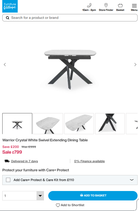 Price comparison