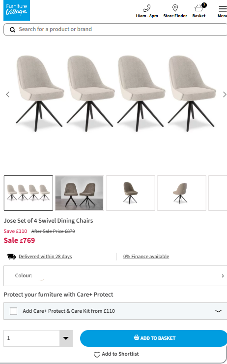 Price comparison