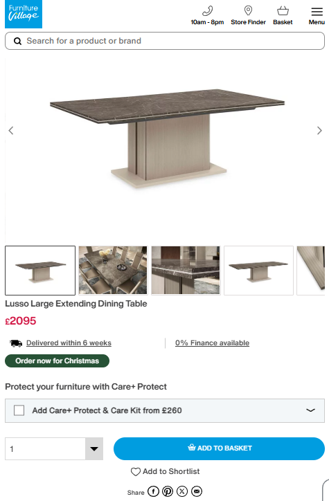 Price comparison