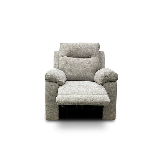 'Georgia' Natural Fabric Power Recliner Armchair