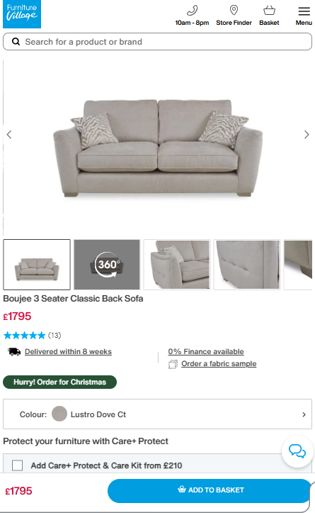 Price comparison