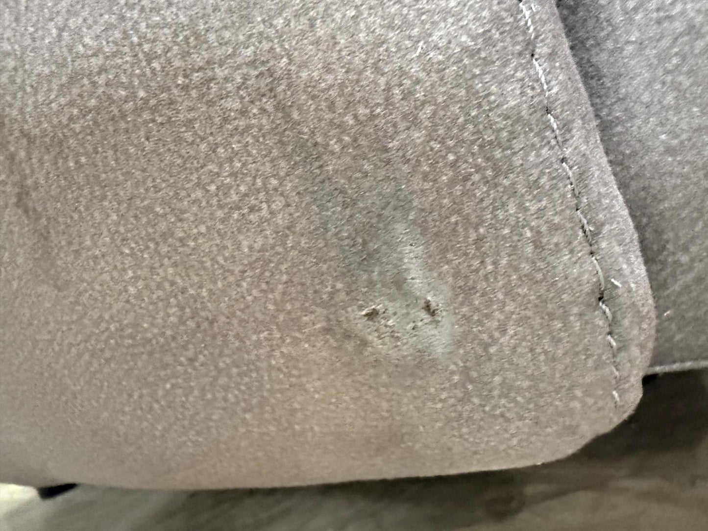 ‘Cinemax’ Nappa Grey Np-1107 Media 3 Seater Fabric Power Recliner Sofa with Power Headrests