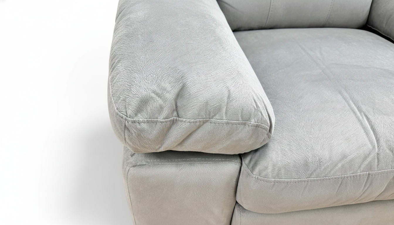 'Jordan' Light Grey Velvet Armchair