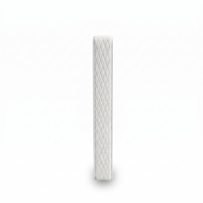 'Turin' Hypoallergenic Firm Fully Pocket Sprung Double Sided Mattress - King, close-up angled corner view showing quilted damask fabric