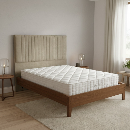 Sleep Story ‘Clancy’ Plain Opal Floor Standing Headboard – Double size