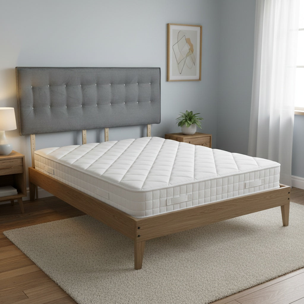 'Coral’ Luxury Silver Strutted Headboard - Super King