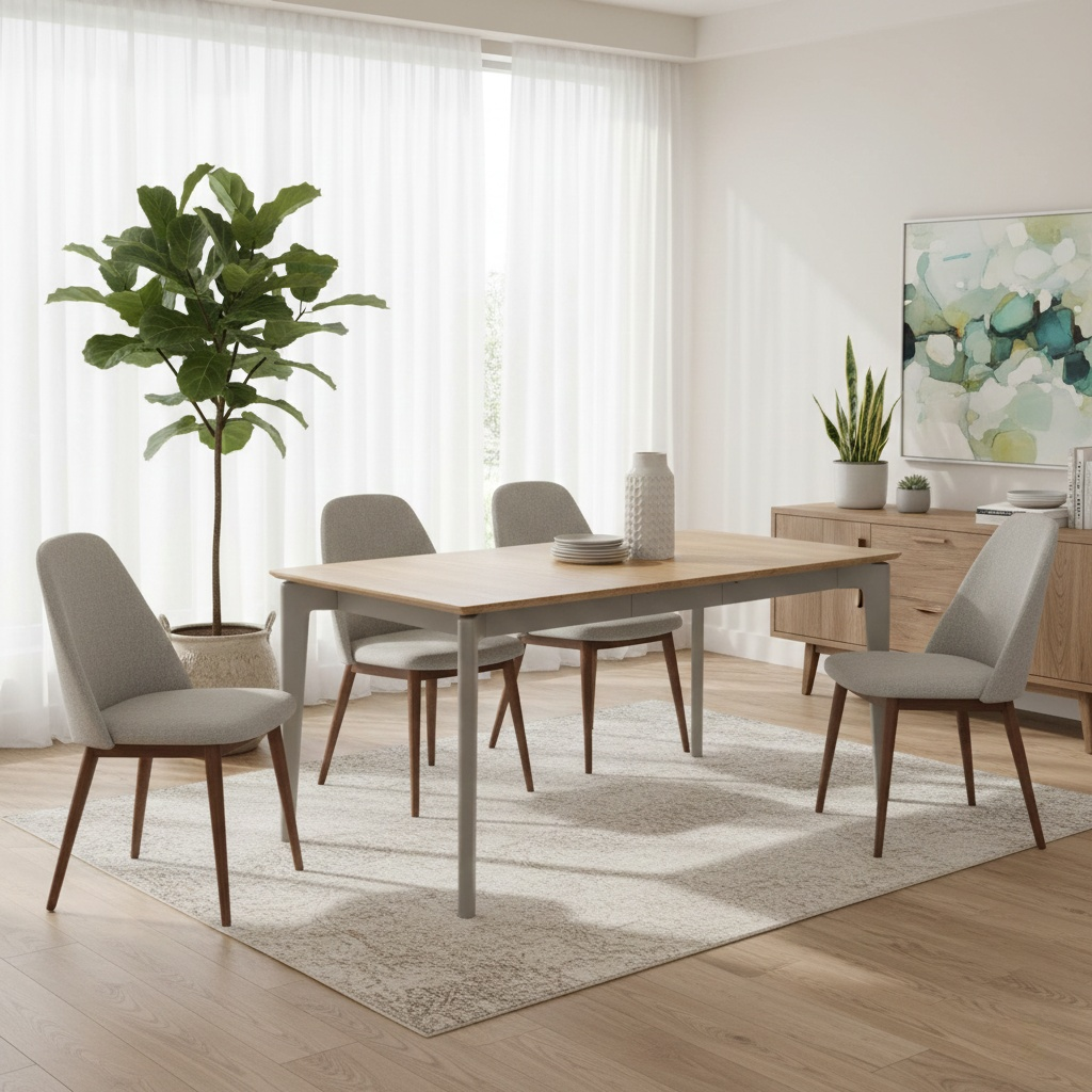 ‘Durham' Wooden 125cm Extending Dining Table