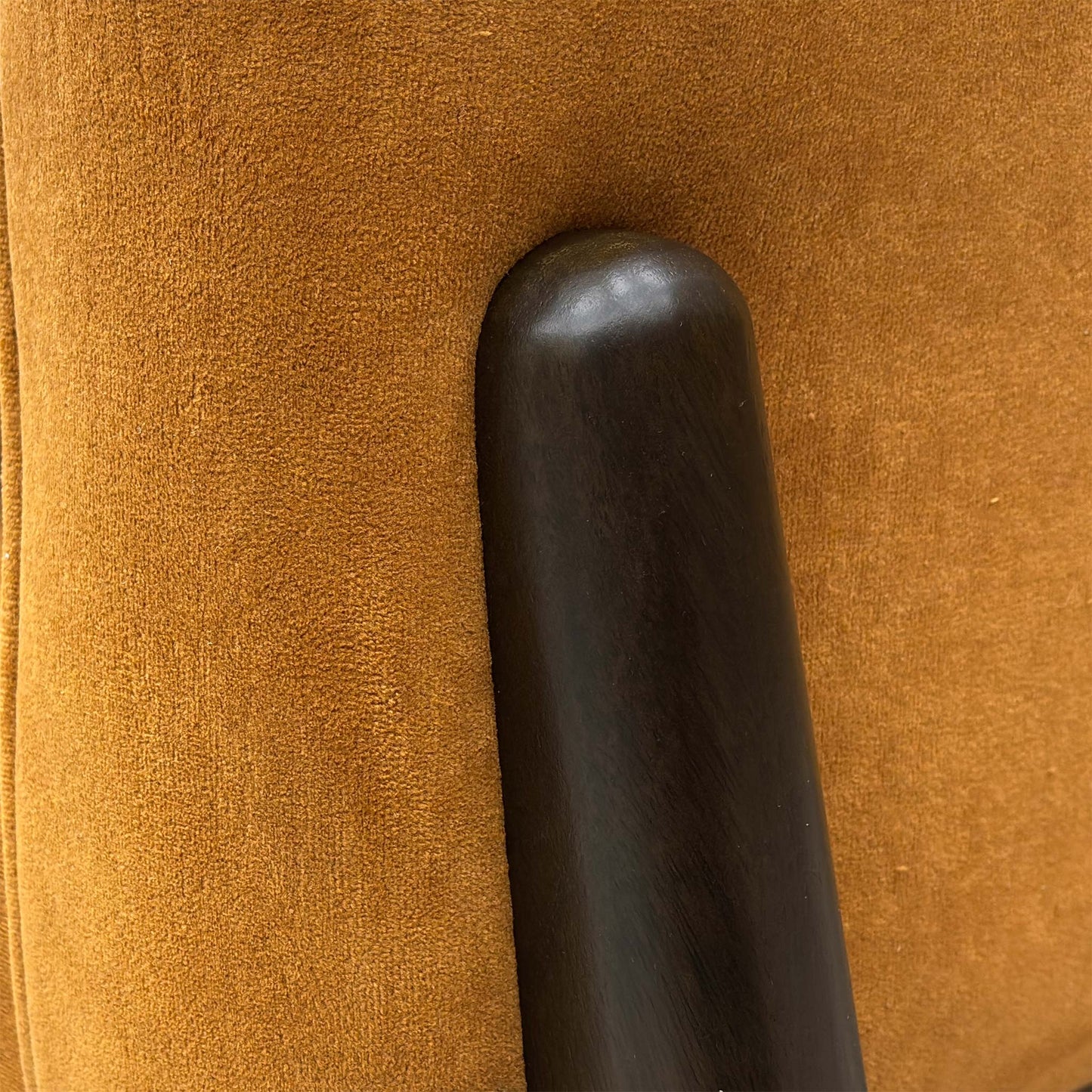 ‘Collins’ Almond Orange Towel Velvet Accent Chair - Set of 2
