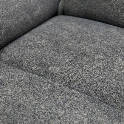 ‘Ricky’ Charcoal Grey Teddy Velvet Power Recliner Chair - Set of 2