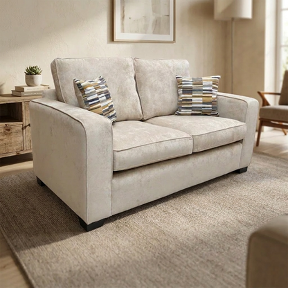 'Abberton' Kingston Cream Fabric 2 Seater Sofa