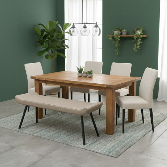 Living room of the 'Ion' Low Dining Bench.