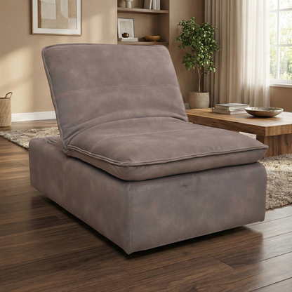 ‘Starlight Express’ Dark Chocolate Velvet Chair Storage Footstool