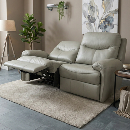 Living Room view of the G Plan Amesbury sofa, highlighting the premium leather finish and high-back design.