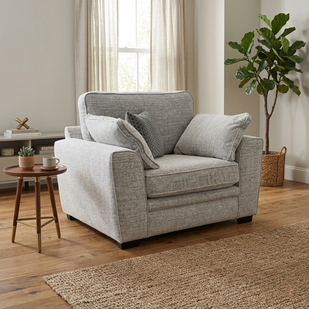 'Chalfont' Sort Grey Woven Fabric Chair