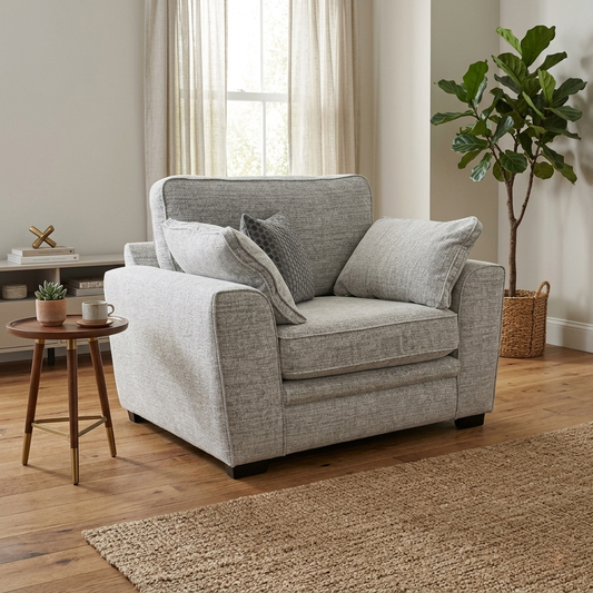 'Chalfont' Sort Grey Woven Fabric Chair