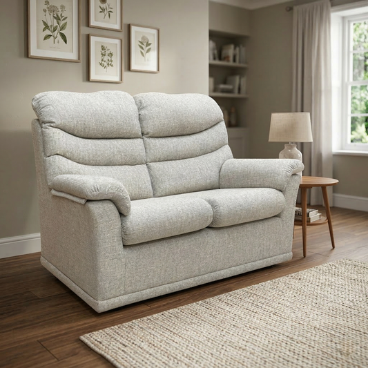 G Plan ‘Malvern’ Taupe Woven Fabric 2 Seater Sofa