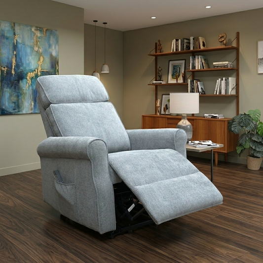 Living room view image showing the Jessica recliner in a modern living room setting.