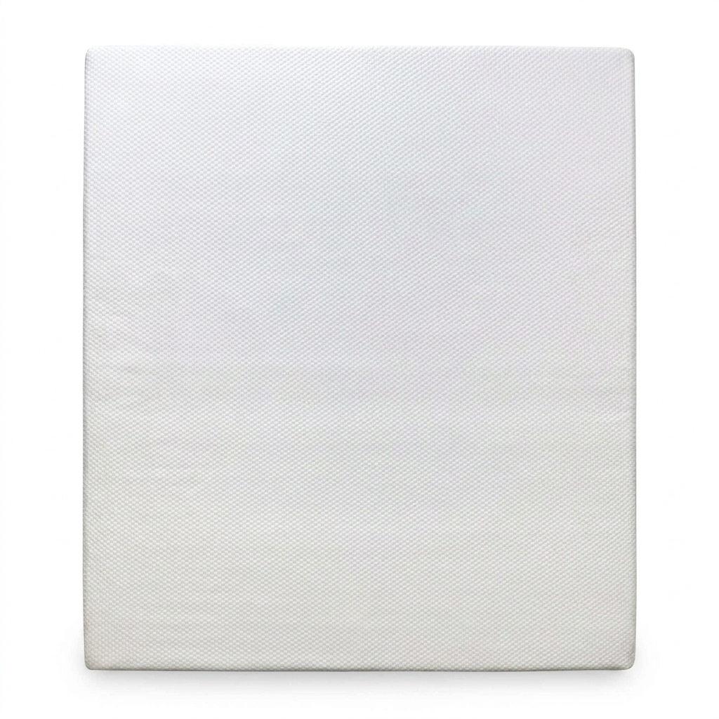 Emma Mattress Original Super King - plain white quilted cover, flat front-on view