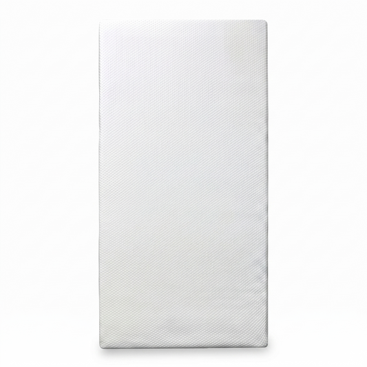 Full view of the Emma Original Single Mattress, featuring the signature grey and white breathable cover and a 25cm deep all-foam profile.