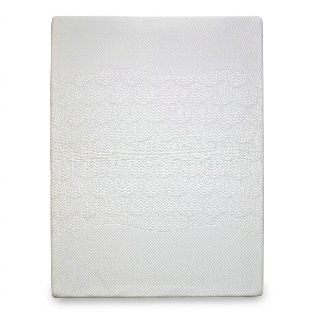 Front view of the Emma Diamond Spring-Free Deluxe King Mattress, featuring the PolarLuxe™ cooling cover with a modern quilted finish and 29cm depth.