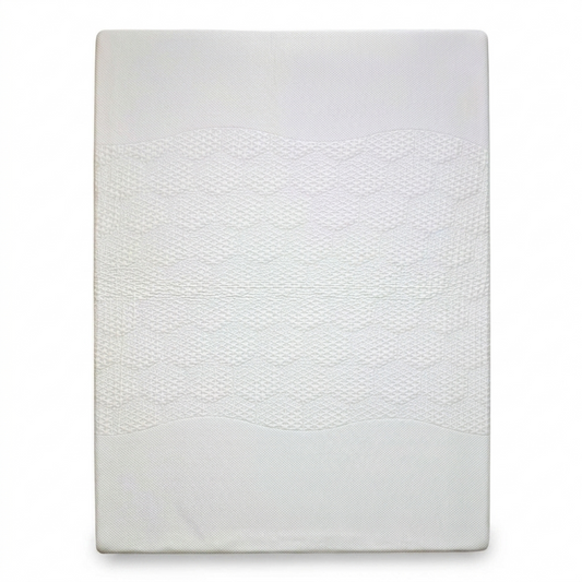 Front view of the Emma Diamond Spring-Free Deluxe King Mattress, featuring the PolarLuxe™ cooling cover with a modern quilted finish and 29cm depth.