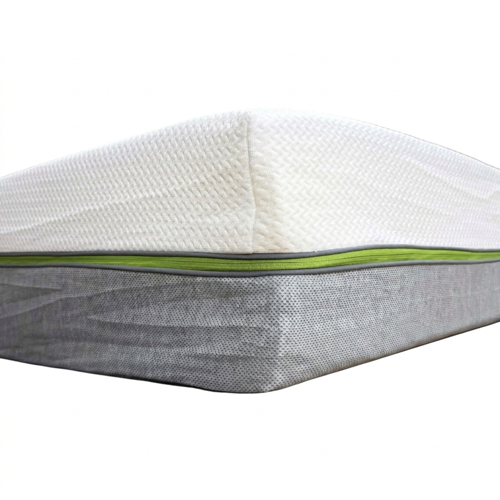 Edge profile of the mattress, emphasizing the substantial 29cm height and the reinforced, stable edges of the all-foam construction.