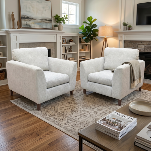 ‘Pippa’ Spring Sea Grey Sky Wd Ft Woven Fabric Chair Set