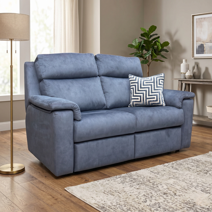 Living room of the Thornbury sofa, highlighting the plush, high-back cushions and curved armrest design.
